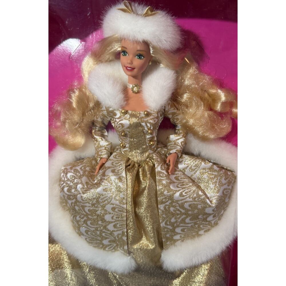 Mattel Winter Fantasy Barbie Special Edition Fashion Doll, 11.5 in, Blonde Blue